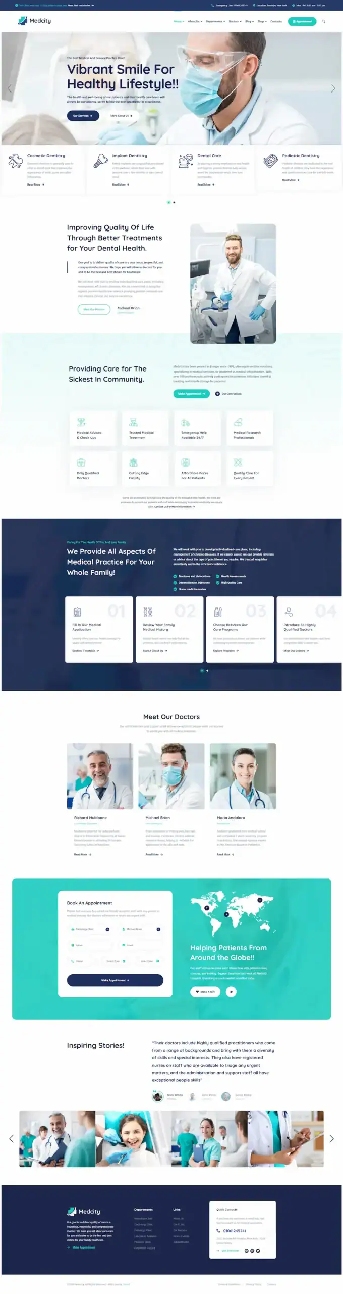 21 - Medical Healthcare Website Clinic dentaire