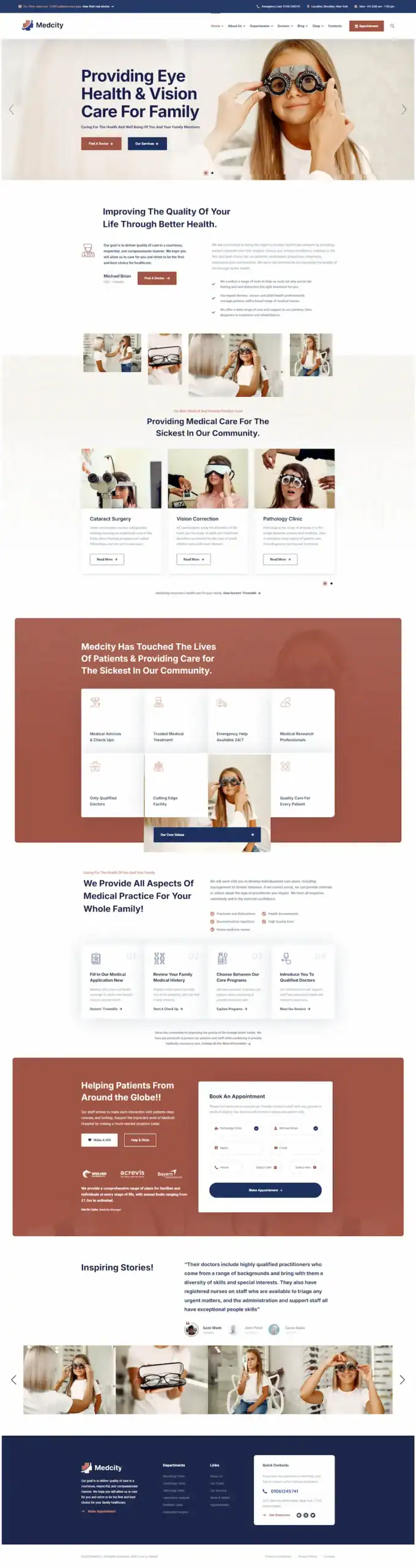 23 - Medical Healthcare Website optometrist