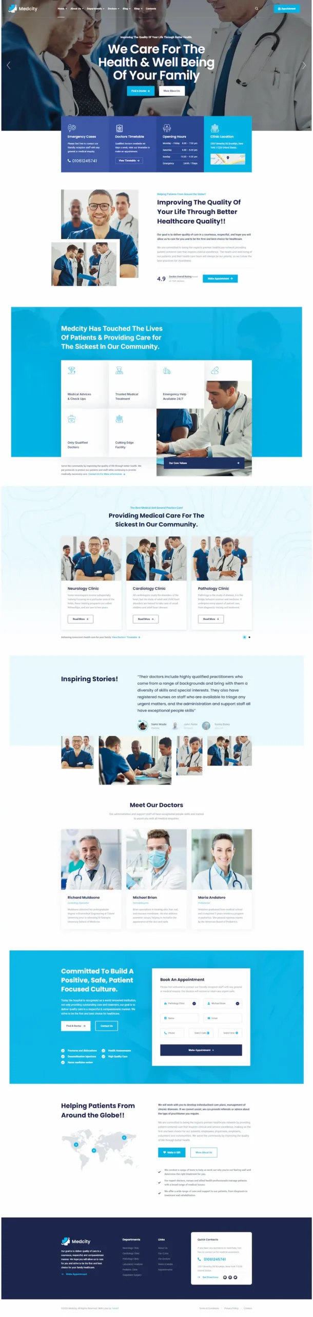 24 - Medical Healthcare Website Clinic médicale